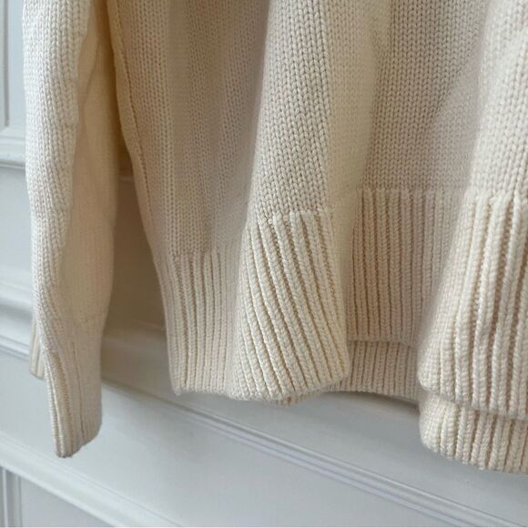 Rag and Bone Lloyd Fair Isle Sweater in Cream and Blue Size XXL NWT - Picture 4 of 8